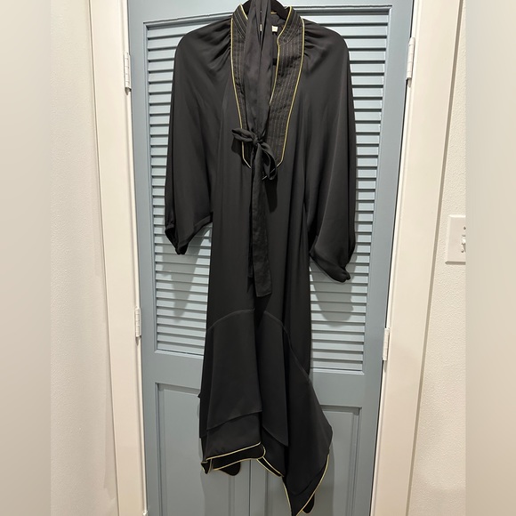 Tory Burch Black Gold Puffed Sleeve Tunic - Picture 3 of 4